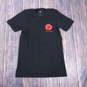 Killik Shirt Mens Medium Black Deer Antlers Graphic Hunting Logo Tee T-Shirt